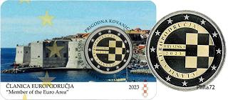 Commémorative 2 euros Croatie 2023 BE Coincard Variété - 10 ans de l'adhésion à l'UE