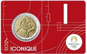 Commémorative 2 euros France 2024 BU Hercule JO Paris 2024 - Blister ROUGE