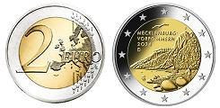Commémorative 2 euros Allemagne 2024 UNC - Mecklembourg