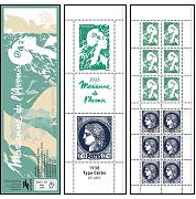 Carnet Marianne de l'Avenir Type Cérès 2023 - 14 timbres dont 1 Maxi-Marianne et 1 Maxi-Cérès