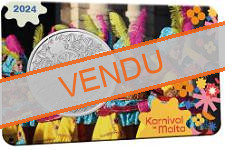 Commémorative 2.50 euros Malte 2024 BU Coincard - Carnaval de Malte