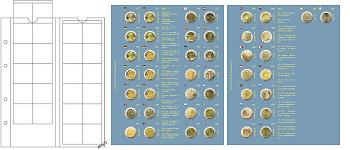 Feuilles préimprimées numismatiques CARAVELLE 2 euros commémoratives 2023 avec ateliers allemands