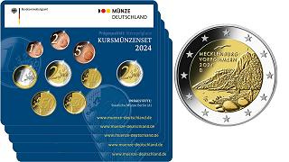 Lot de 5 coffrets séries monnaies euro Allemagne 2024 BU (les 5 ateliers)