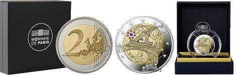Commémorative 2 euros France 2024 BE Monnaie de Paris - Tour Eiffel JO Paris 2024 (en prévente)