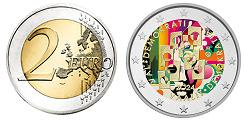 Commémorative 2 euros Finlande 2024 UNC en couleur type D - Elections et Démocratie
