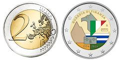 Commémorative 2 euros Italie 2024 UNC en couleur type A - Garde des finances