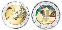 Commémorative 2 euros Italie 2024 UNC en couleur type C - Garde des finances