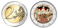 Commémorative 2 euros Allemagne 2024 UNC en couleur type C - Constitution de Francfort