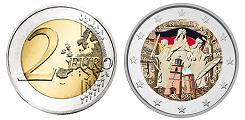 Commémorative 2 euros Allemagne 2024 UNC en couleur type D - Constitution de Francfort
