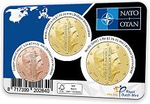 Coincard officiel 75 cents Pays-Bas 2024 OTAN - Effigie du roi Willem Alexander (en prévente)