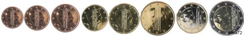 Série complète pièces 1 cent à 2 euros Pays-Bas année 2017 BU (issue du coffret)
