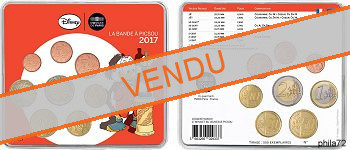 Coffret série monnaies euro France miniset 2017 BU - Picsou et son sou fétiche