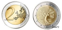 Commémorative 2 euros Estonie 2017 UNC - route de l'Estonie vers l'indépendance