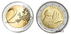 Pièce officielle 2 euros Saint-Marin 2020 UNC - Portrait de Saint-Marin