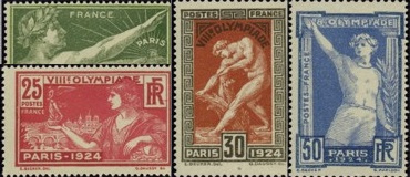 Série jeux Olympiques de Paris - 4 timbres