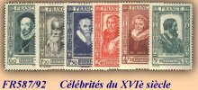 Série Henri IV - 6 timbres