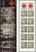 Croix-Rouge 1986 - carnet de 10 timbres + 2 vignettes