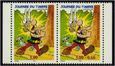 Paire du carnet journée du timbre de 1999