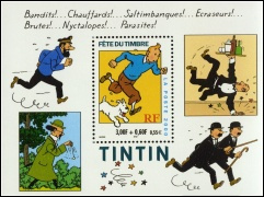 Fête du timbre - Tintin 2000 - bloc de 1 timbres