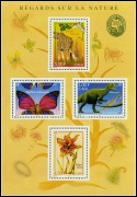 Nature de France - Faune et flore 2000 - bloc de 4 timbres
