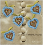 Saint Valentin - Coeurs Christian Lacroix 2001 - bloc de 5 timbres