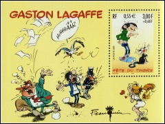 Fête du timbre - Gaston Lagaffe 2001 - bloc de 1 timbre