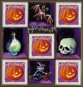 Halloween 2001 - bloc de 5 timbres