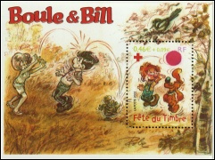 Fête du timbre - Boule & Bill 2002 - bloc de 1 timbres