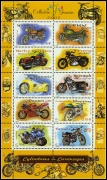 Collection jeunesse - Cylindrees et carénages 2002 - bloc de 10 timbres