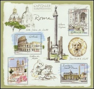 Capitales européennes - Rome 2002 - bloc de 4 timbres