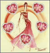 Saint Valentin - Coeurs Torrente 2003 - bloc de 5 timbres