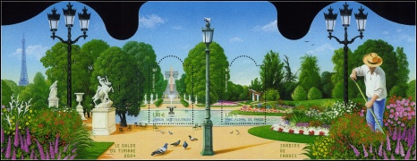 Jardins de France 2004 - bloc de 2 timbres