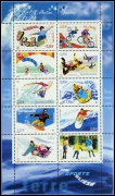 Collection jeunesse - Sports de glisse 2004 - bloc de 10 timbres