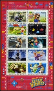 Collection jeunesse - Héros des jeux video 2005 - bloc de 10 timbres