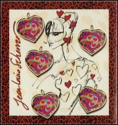 Saint Valentin - Coeurs Jean Louis Scherrer 2006 - bloc de 5 timbres