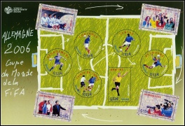 Coupe du Monde de football en Allemagne 2006 - bloc de 10 timbres