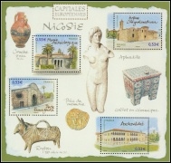 Capitales européennes nice - bloc de 4 timbres