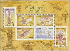 Aviation - Les machines volantes 2006 - bloc de 6 timbres