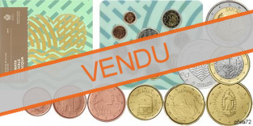Coffret série monnaies euro Saint-Marin 2017 BU - 9 pièces avec 5 euros argent