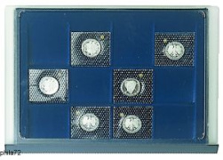 Médaillier numismatique PRESTIGE tiroir de 12 cases fond plat de 64 x 60 mm