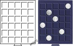 Médaillier numismatique SMART tiroir de 30 cases carrées pour monnaies jusqu'à 33 mm