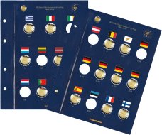 VISTA album numismatique pour pièces de 2 euros (4 feuilles neutres) avec  étui online