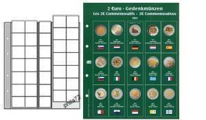 Feuille préimprimée numismatique PREMIUM 2 euros commémoratives 2011