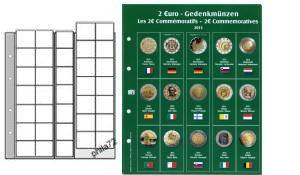 Feuille préimprimée numismatique PREMIUM 2 euros commémoratives 2014