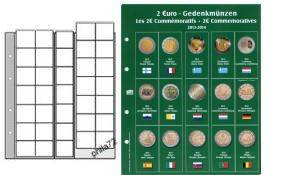 Feuille préimprimée numismatique PREMIUM 2 euros commémoratives 2013-2014