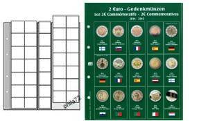 Feuille préimprimée numismatique PREMIUM 2 euros commémoratives 2014-2015
