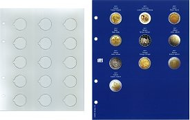 Feuille préimprimée numismatique TOPset 2 euros commémoratives 2017 - 2ème partie