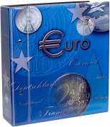 Reliure monnaies TOPset 2 euros vendue vide pour 12 feuilles Topset ou 20 feuilles à bandes