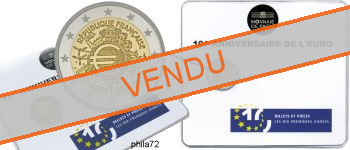 Commémorative commune 2 euros France 2012 BU Monnaie de Paris - 10 ans de l'Euro