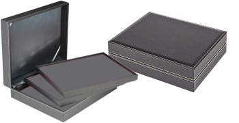 Coffret numismatique NERA XL en simili cuir vendue vide pour 3 plateaux à choix